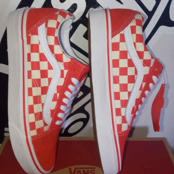 Vans Old Skool Primary Checkers Multiple Sizes - Picture 4 of 16